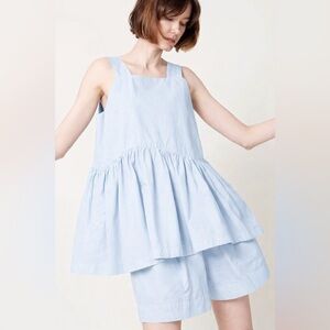 Fabiana Pigna Este Blouse in Sky Blue